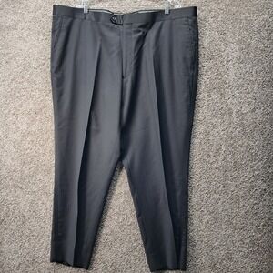 Tiglio Luxe Tufo Tuxedo Pants Mens 46R Black Super 150s Wool FT3022/4